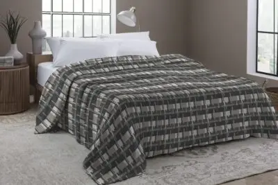 <b>CAMESA Loft Estampado</b> | 1½ Plaza | Microfibra 100% Poliéster | Liviano y Calentito - Imagen 3