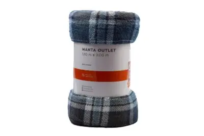 <b>CAMESA Manta Cuadrille Outlet</b> | 100% Poliéster | 1.80x2m | Suave y Calentita - Imagen 2