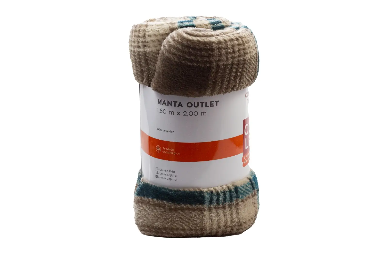 <b>CAMESA Manta Cuadrille Outlet</b> | 100% Poliéster | 1.80x2m | Suave y Calentita - Imagen 5