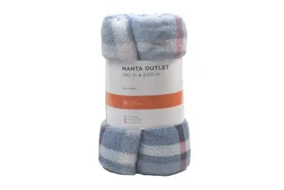 <b>CAMESA Manta Cuadrille Outlet</b> | 100% Poliéster | 1.80x2m | Suave y Calentita